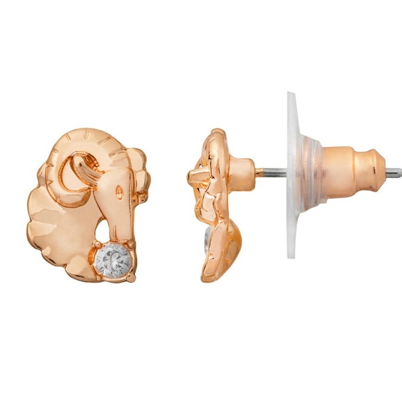 gold tone cubic zirconia astrology-inspired earrings from LC Lauren Conrad.